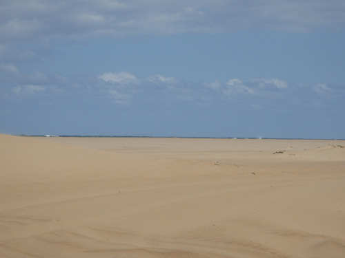 A view of the ocean from the same beach spot.